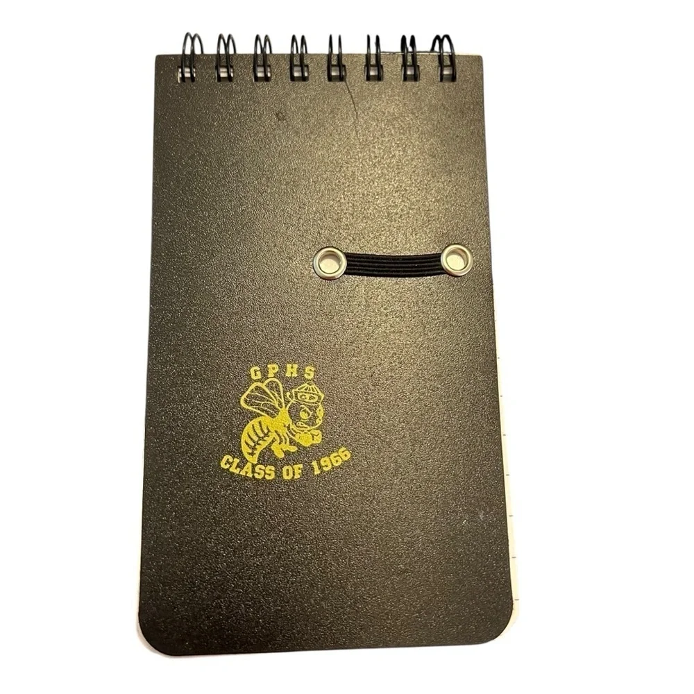 GPHS Galena Park Class of 1966 Notebook Black White Bumblebee Spiral Flip Top